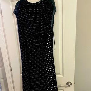 NWT Navy Blue Polka Dot Dress
